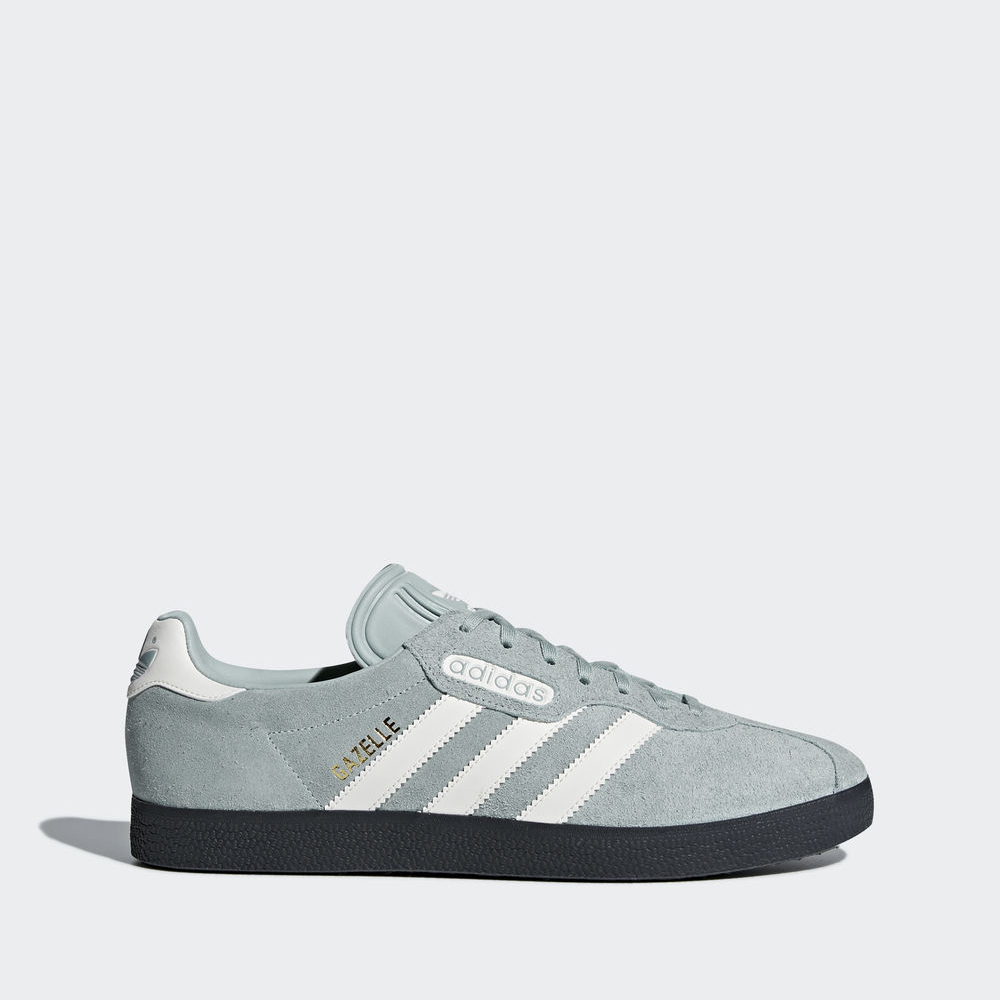 Adidas Gazelle Super - Originals ανδρικα - Πρασινο/Ασπρα/Βαθυ Γκρι,Μέγεθος: EU 36 – 54 2/3 (176IUQKX